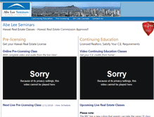Tablet Screenshot of abeleeseminars.com